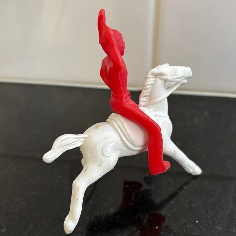 Vintage Louis Marx & Co Native American Figure -  & Native American on Horse